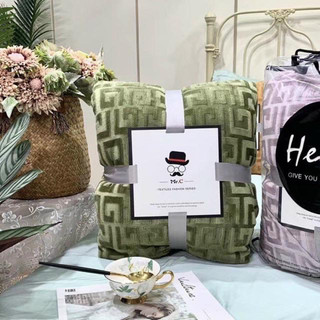Chăn cừu sóng cao cấp bedding hồng phấn