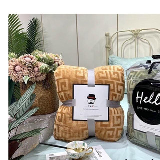 Chăn cừu sóng cao cấp bedding hồng phấn