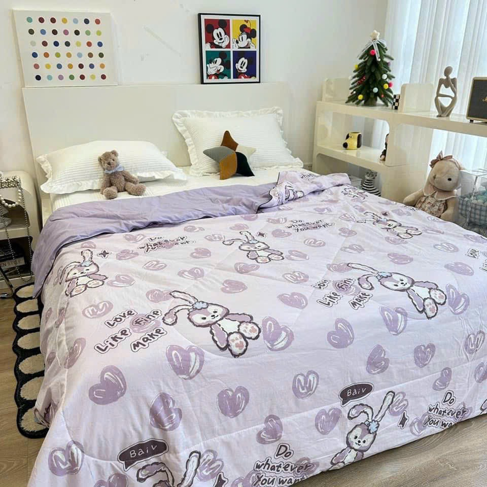 Chăn hè đũi siêu mềm mịn,được chọn màu,kích thước 2mx2m3,mẫu dây lá xanh