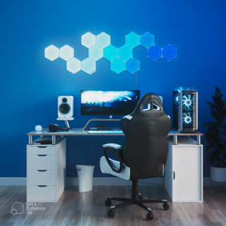 Đèn Led Trang Trí Lục Giác Lắp Ghép Gắn Tường RGB Cảm Biến Âm Thanh