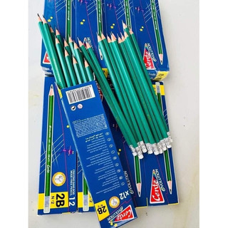 Hộp 12 chiếc bút chì pháp kèm tẩy conte