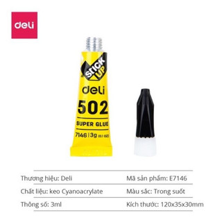 Keo Dán Sắt 502 Deli