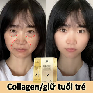 Collagen Mặt nạ giảm nếp nhăn Mặt Nạ Phục Hồi Da Dưỡng Da Căng căng bóng da Mịn nâng cơ se khít lỗ chân lông
