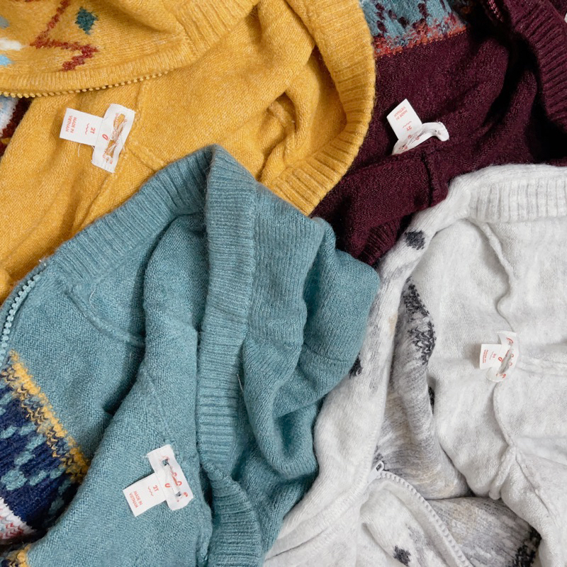 Áo khoác len xuất dư size 2y-5y