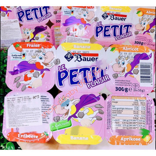 VỈ 6 HỘP SỮA CHUA HOA QUẢ LE PETIT PLAISIR 300G