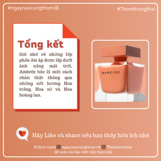 Thơm một chút - Nước hoa Narciso Ambree [ Mẫu thử 10 ml ]