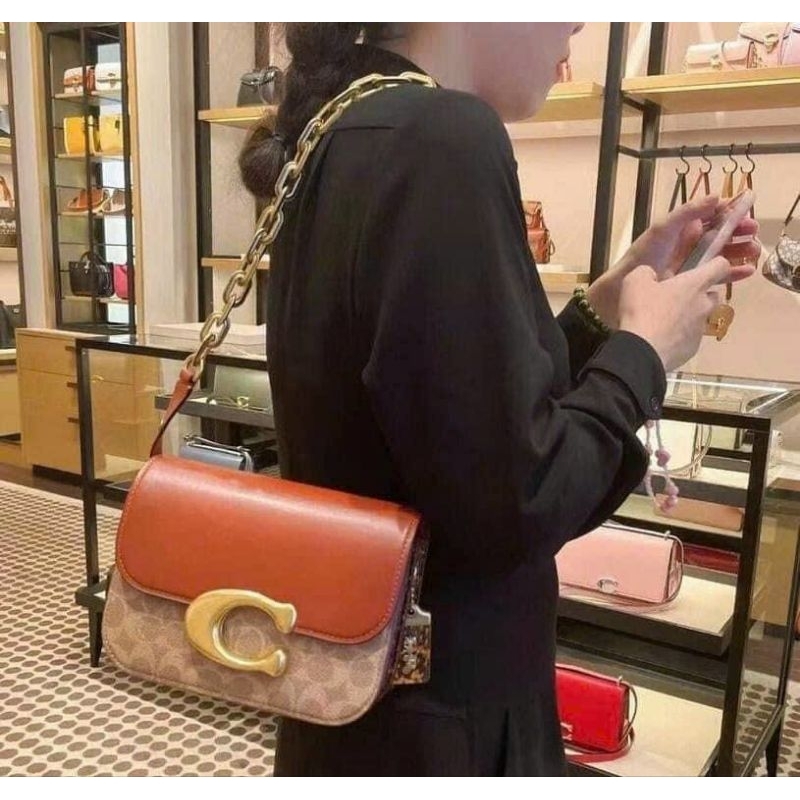 SIÊU PHẨM" COACH - COACH IDOL BEG IN SIGNATURE CANVAS CM551 ✨mẫu mới cực sang