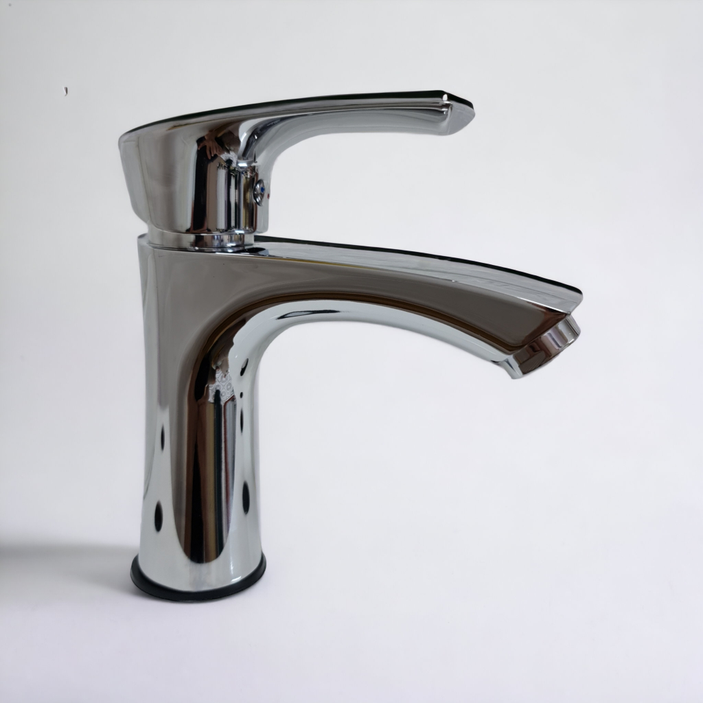 Vòi lavabo nóng lạnh thân đồng