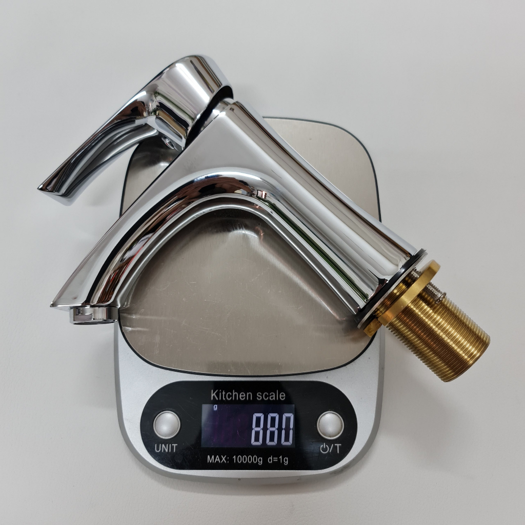 Vòi lavabo nóng lạnh thân đồng