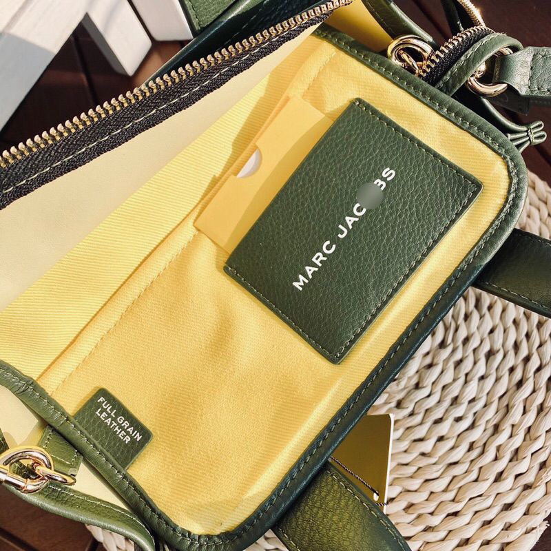 Túi tote nữ da thật màu rêu siêu xinh