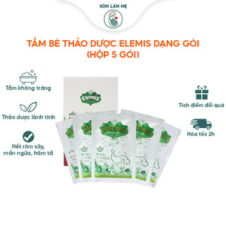 Nước tắm bé thảo dược elemis dạng gói hộp 5 gói - date mới nhất - dk pharma