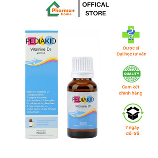 Pediakid vitamin d3 400iu cho bé từ sơ sinh của pháp, 20ml