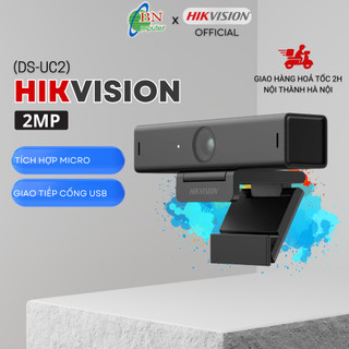 Webcam máy tính Hikvision DS-UC2 1080P có mic, phục vụ học online, họp trực tuyến, video góc rộng, độ nét cao