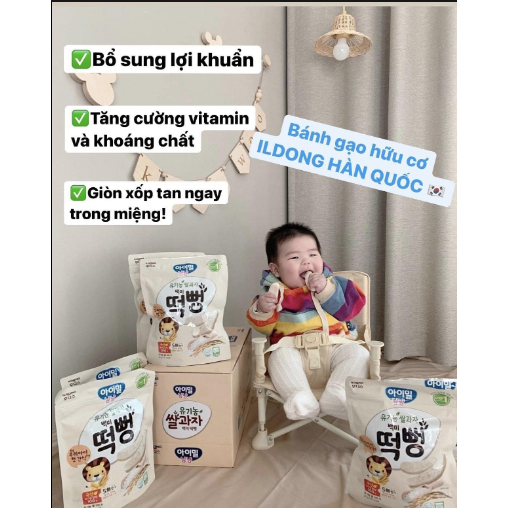 Bánh Gạo Hữu Cơ Cho Bé Ăn Dặm ILDONG