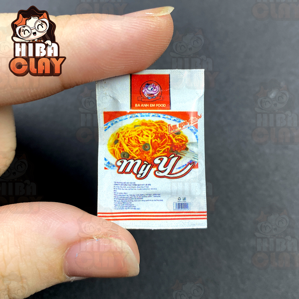 Mô hình bánh ăn vặt cay cay, que cay, mì 02 Mini Food, đồ ăn tí hon , đồ ăn mini mô hình cho búp bê DIY