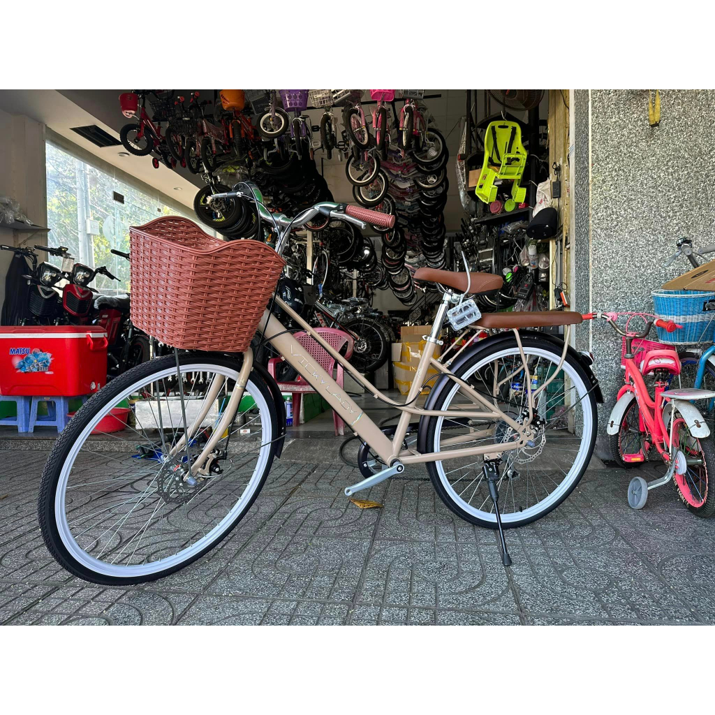 Xe mini khung thép vành nhôm VICKY LADY SIZE 26 Cho Nữ Cao từ 1m58 trở lên