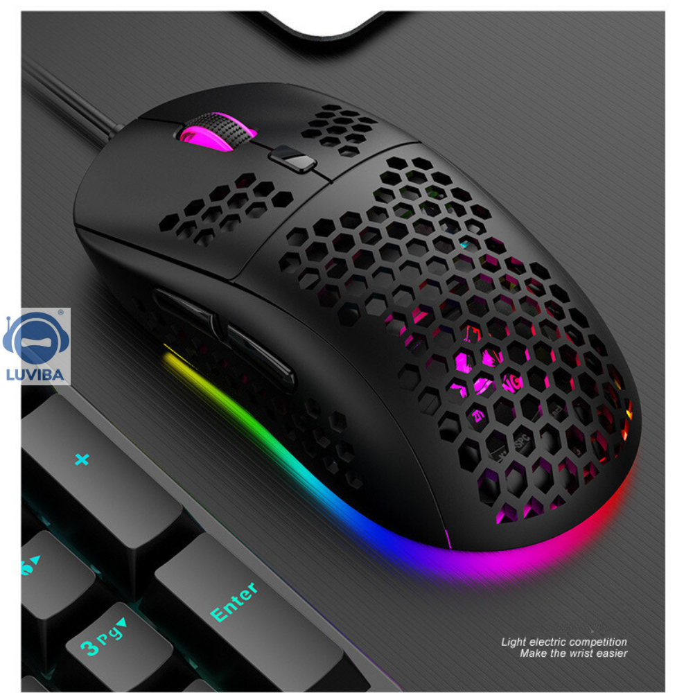 Chuột Máy Tính Gaming Có Dây Chuyên Chơi Game Máy Tính PC Laptop M1 PRO 2023 Thế Hệ Mới LED RGB Nhiều Chế Độ