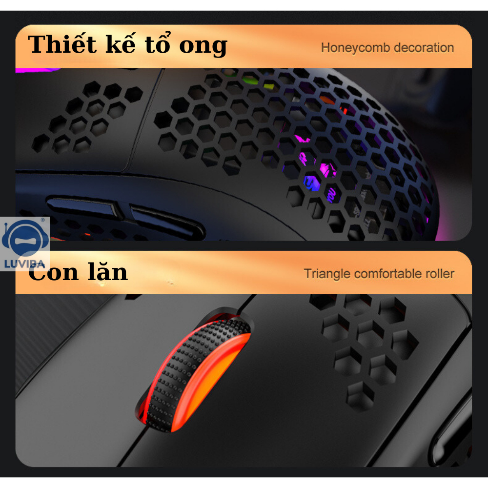 Chuột Máy Tính Gaming Có Dây Chuyên Chơi Game Máy Tính PC Laptop M1 PRO 2023 Thế Hệ Mới LED RGB Nhiều Chế Độ