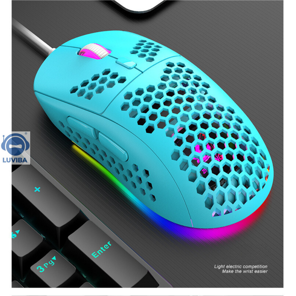 Chuột Máy Tính Gaming Có Dây Chuyên Chơi Game Máy Tính PC Laptop M1 PRO 2023 Thế Hệ Mới LED RGB Nhiều Chế Độ