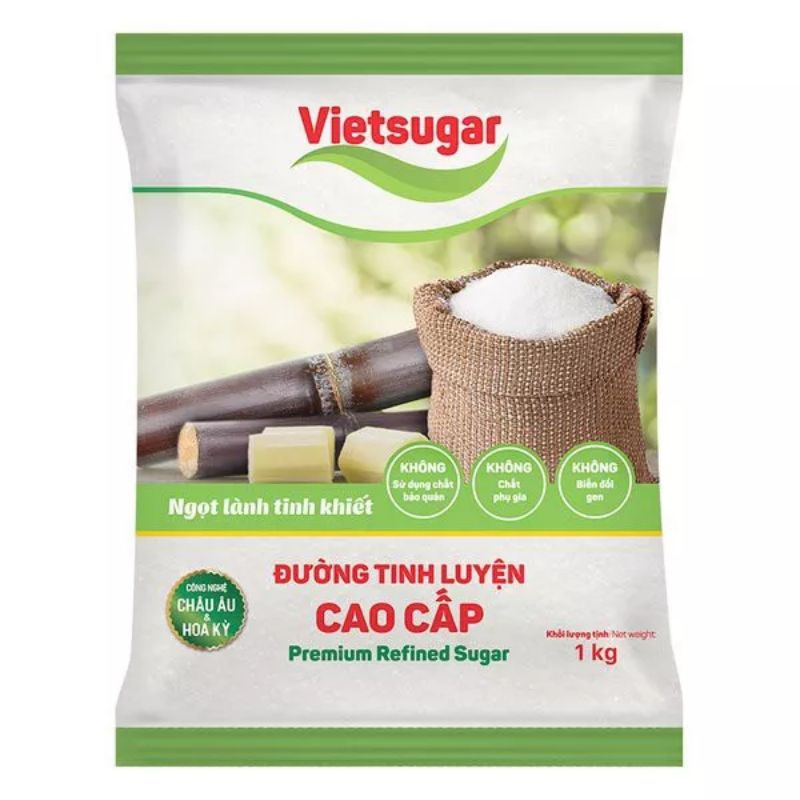 Đường cát tinh luyện VietSugar/loại xá 1Kg