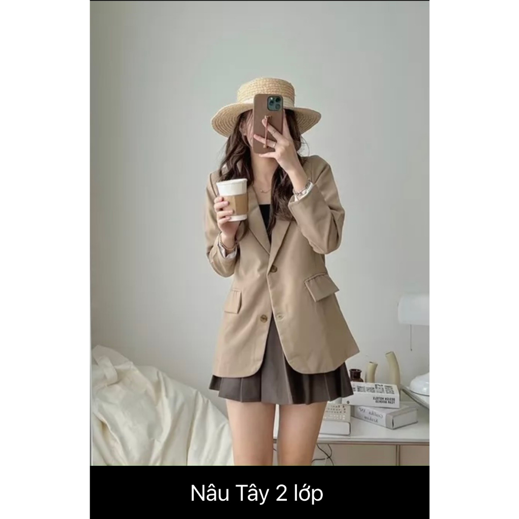 Áo khoác vest nữ blazer cao cấp hàng thiết kế Hàn Quốc túi đứng  BL05 Thương hiệu Azila | BigBuy360 - bigbuy360.vn