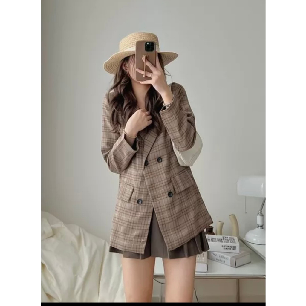 Áo khoác vest nữ blazer cao cấp hàng thiết kế Hàn Quốc túi đứng  BL05 Thương hiệu Azila | BigBuy360 - bigbuy360.vn