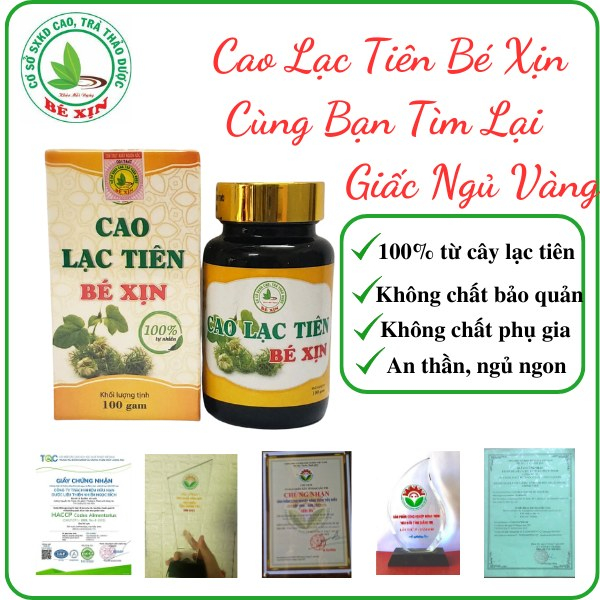 Cao lá lạc tiên cô đặc hỗ trợ mất ngủ- Thương Hiệu Bé Xịn