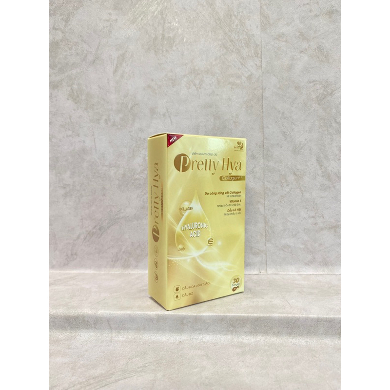 Viên Vitamin E bôi dưỡng da trắng da Pretty Aloe - Vitamin E, Tinh dầu jojoba, Lô hội dưỡng ẩm đẹp da Hộp 30 viên