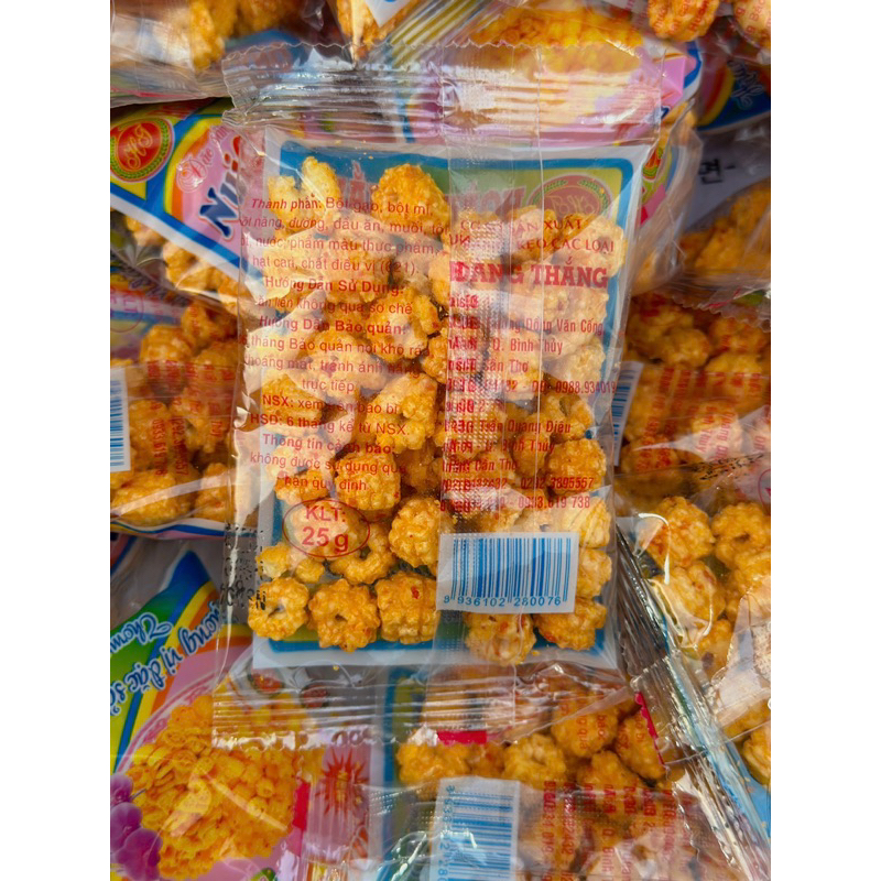 Nui chiên giòn, nui sấy giòn ngon gói 25g
