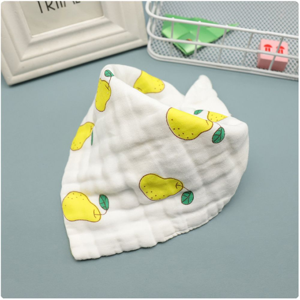 Yếm cho bé hình tam giác với 8 lớp vải xô siêu thấm và mềm mại có cúc bấm