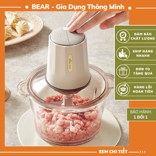 Máy xay thịt đa năng bear dung tích 2 l, máy xay đa năng xay thịt,rau củ quả model qsj-e03b2