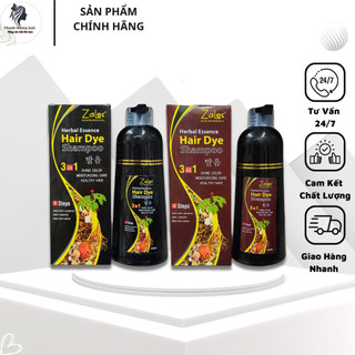 Dầu gội đen tóc - nâu tóc phủ bạc tóc, thuốc nhuộm tóc ZALES hàn quốc 500ml