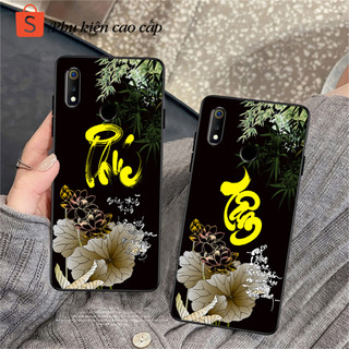 Ốp lưng Oppo Realme 3 - Realme 3 Pro - Ốp Oppo in hình chữ thư pháp Tâm an, Phúc, Đức mới nhất - Chất liệu TPU