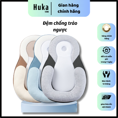Đệm ngủ đúng tư thế cho bé chống trào ngược, Gối chống trào ngược, giúp bé ngủ ngon, chống méo đầu