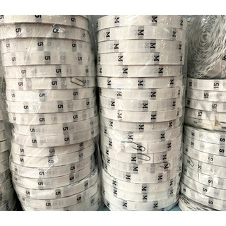 NHÃN DỆT POLY SIZE CHỮ VÀ SỐ [1000pcs/cuộn]