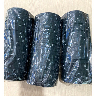 NHÃN DỆT POLY SIZE CHỮ VÀ SỐ [1000pcs/cuộn]