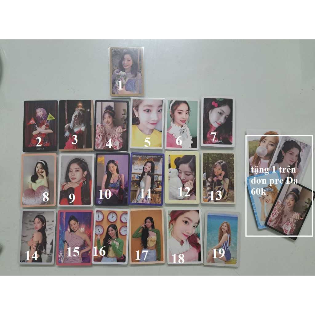 CARD PRE TWICE CHÍNH HÃNG DAHYUN KIM DA HYUN DA-HYUN 💝 DUBU 💝