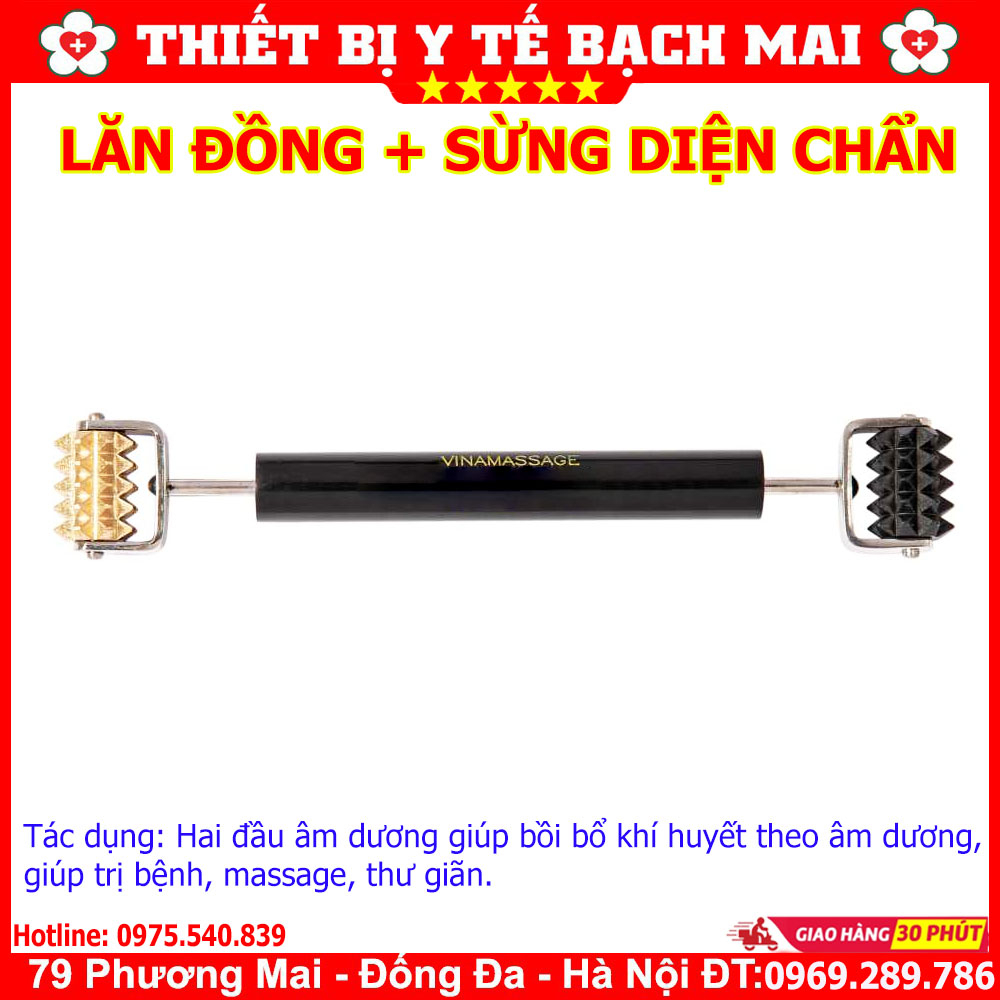 Lăn Đồng Sừng Gai Diện Chẩn - Lăn 2 Đầu Sừng Đồng Gai [Hai Đầu Trụ]