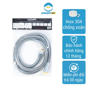 Dây sen tắm inox chống xoắn Luva - dài 1,5m bảo hành 1 năm