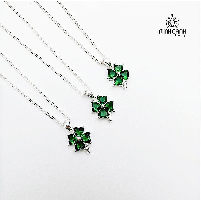 Dây Chuyền Cỏ 4 Lá Bạc Nhiều Màu - Minh Canh Jewelry