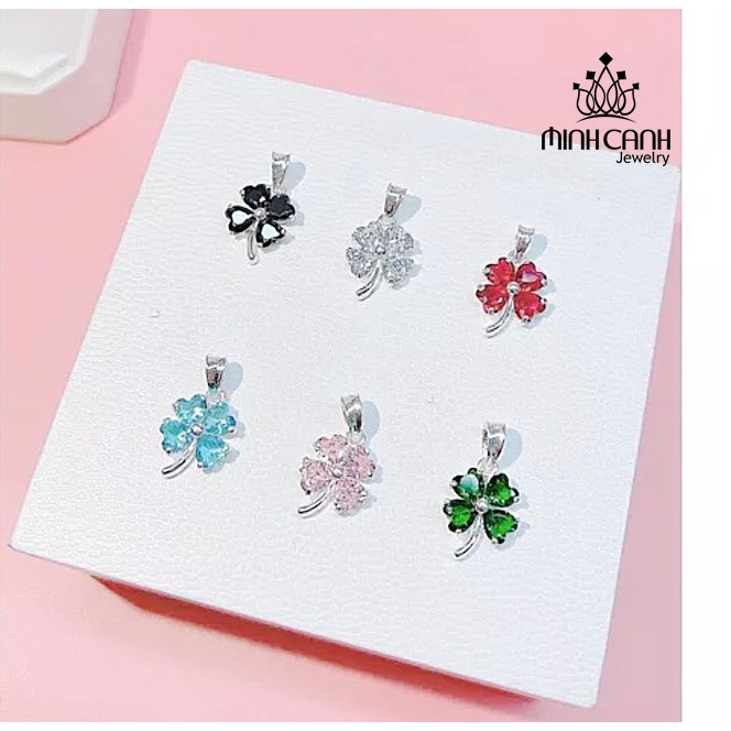 Dây Chuyền Cỏ 4 Lá Bạc Nhiều Màu - Minh Canh Jewelry
