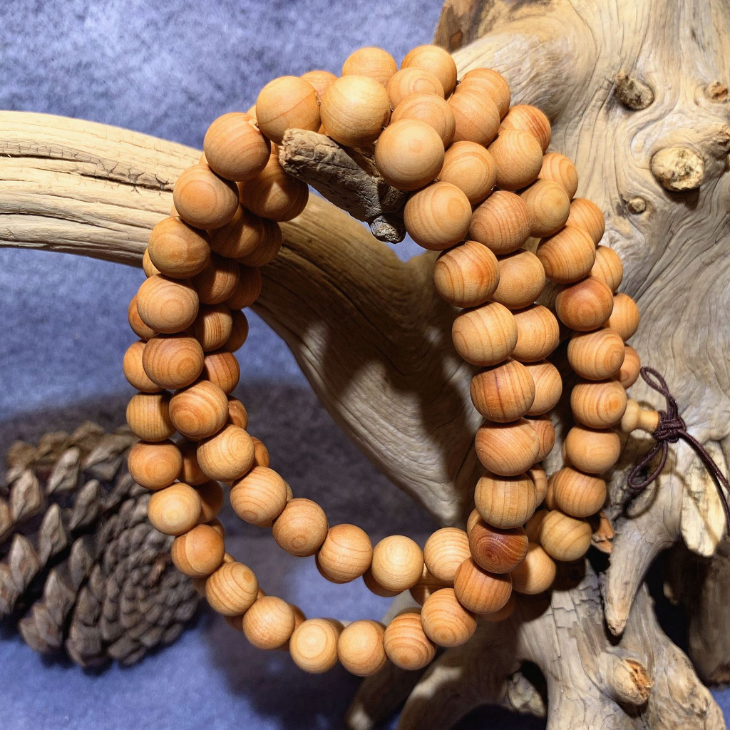 Chuỗi Vòng Tay Gỗ Ngọc Am 108 Hạt 6 ly 8 Ly, Vòng Gỗ Phong Thủy Cho Nam và Nữ