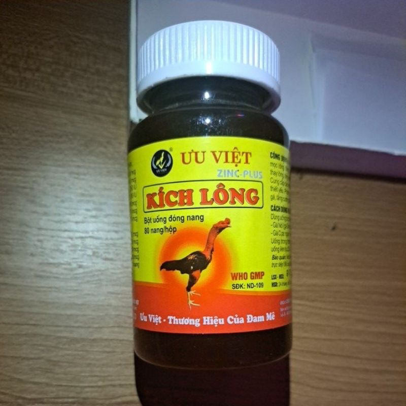 kích lông ưu việt, ra lông nhanh cho gà chọi,gà đá 80v