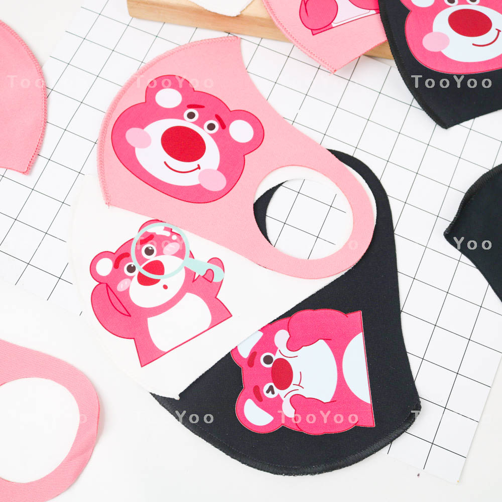 Khẩu trang vải su Gấu dâu Lotso dễ thương cute TooYoo BK00318