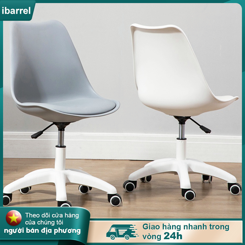 Ghế xoay trang trí có đệm Ghế xoay văn phòng làm việc nệm bọc cao cấp có thể điều chỉnh Giao hàng trong vòng 24 giờ