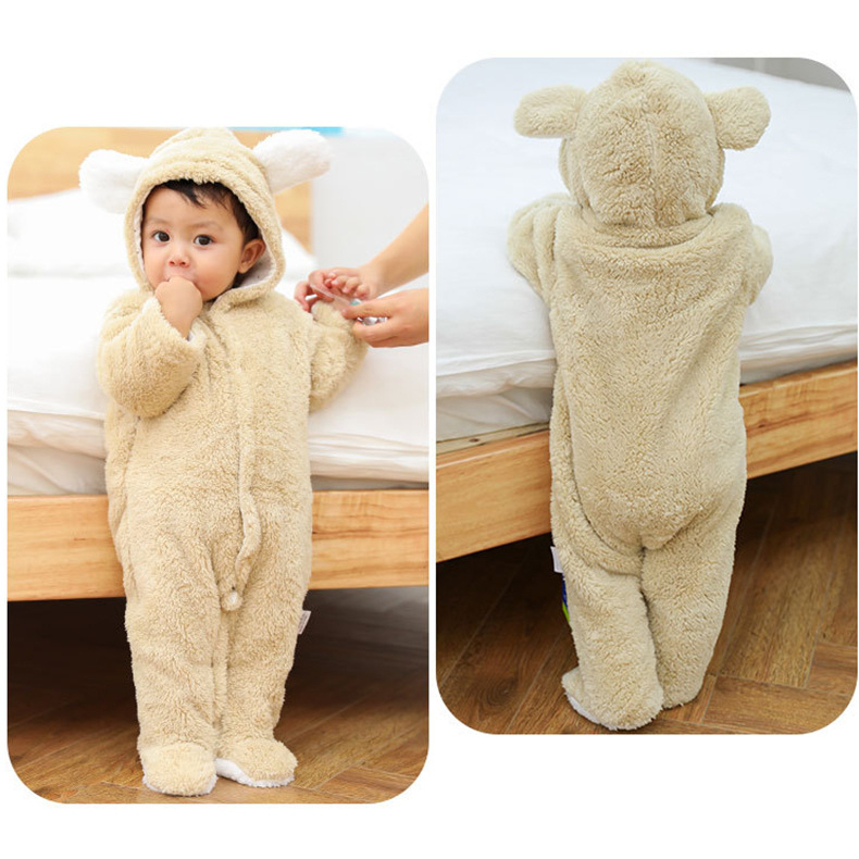 Body ủ lông 2 lớp nhiều mẫu dễ thương cho bé sơ sinh hàng Quảng Châu Xuất Khẩu