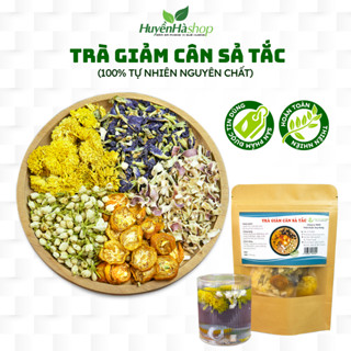 Trà Giảm Cân Sả Tắc Mix 5 Vị - Trà Thảo Mộc Cao Cấp Giúp Detox Tiêu Mỡ Thanh Lọc - Huyền Hà Shop 