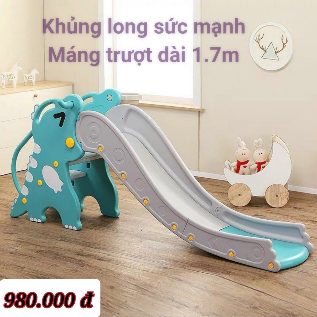 Cầu Trượt Cho Bé có bóng rổ