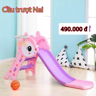 Cầu Trượt Cho Bé có bóng rổ
