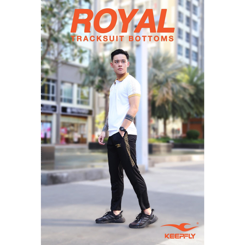 Quần Dài Thể Thao KEEPFLY Royal Vải Thun 4 Chiều, Thoáng Khí, Co Giãn Thoải Mái Vận Động